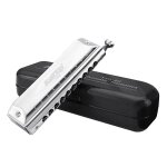 Harmonica chromatique avancé 10 trous 40 tons Harmonica chromatique avancé 10 trous 40 tons