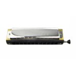 Harmonica chromatique a clé c, 12 trous, 48 tons, orgue buccale, chrome Harmonica chromatique a clé c, 12 trous, 48 tons, orgue buccale, chrome