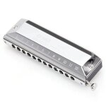 Harmonica chromatique, harpe 12 trous, instrument d'orgue a bouche, peigne abs, clé de c, instruments ... Harmonica chromatique, harpe 12 trous, instrument d'orgue a bouche, peigne abs, clé de c, instruments ...