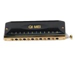 Harmonica chromatique, orgue a bouche 12 et 16 trous, anches en bronze phosphoreux key c, instruments ...