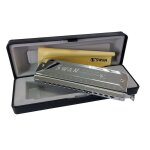 Harmonica chromatique swan, 14 trous, orgue a bouche 56 tons, clé de c, peigne abs, harpe, instruments ... Harmonica chromatique swan, 14 trous, orgue a bouche 56 tons, clé de c, peigne abs, harpe, instruments ...