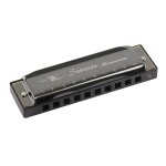 Harmonica diatonique, 10 trous, 20 tons, bleu, clé de la bouche c avec boîtier abs, performance standard ... Harmonica diatonique, 10 trous, 20 tons, bleu, clé de la bouche c avec boîtier abs, performance standard ...