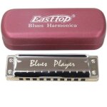 Harmonica diatonique pour blues, en acrylique et aluminium, 10 trous, bronze phosphoreux, bronze, instruments ... Harmonica diatonique pour blues, en acrylique et aluminium, 10 trous, bronze phosphoreux, bronze, instruments ...