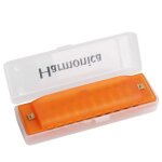 Harmonica harpe bleue diatonique a 10 trous, pour clé c, cadeaux translucides avec pour c - type orange ... Harmonica harpe bleue diatonique a 10 trous, pour clé c, cadeaux translucides avec pour c - type orange ...