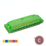 Harmonica peigne melodica c tune plastique 10 trous enfants d�butant utilisation gifta, vert