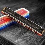 Harmonica tremolo a 24 trous, avec etui, instrument de musique, synthtiseur professionnel - type black ...