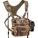 Harnais binoculaire avec sac de tlmtre amovible, sangle bino rglable et protection contre la pluie ...