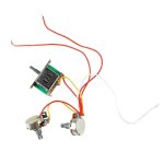 Harnais de c�blage de guitare a 3 micros commutateur a 3 voies a500k b500k potentiom�tre faisceau de ...