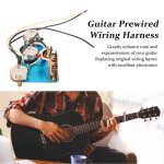Harnais de câblage de guitare pickguard pièces de guitare electrique de remplacement précâblées accessoires ... Harnais de câblage de guitare pickguard pièces de guitare electrique de remplacement précâblées accessoires ...