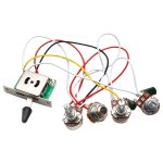 Harnais de c�blage de guitare strat pr�c�bl� 3x 500k pots 1 volume 2 boutons de contr�le de tonalit� ...