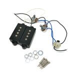 Harnais de c�blage pr� - c�bl� avec micro humbucker p bass, 1 tonalit� 1 volume 1 prise pour remplacement ...