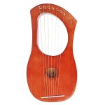 Harpe iyre en bois d'acajou a 7 cordes walter avec outil de r�glage de sac
