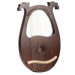 Harpe lyre, instrument a cordes de mai a 16 cordes avec clé d'accordage et pièces de rechange Harpe lyre, instrument a cordes de mai a 16 cordes avec clé d'accordage et pièces de rechange