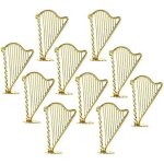 Harpe miniature, mod�le d'instrument de musique miniature, mini harpe mod�le pendentif pour la musique ...