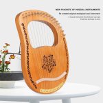 Harpe piano lyre a 16 cordes, instrument de musique en bois avec cl de rglage pour dbutant, instruments ...