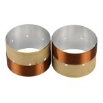 Haut - parleur 38. 5 / 75. 5mm, bobine de voix de basse, sortie d'air en aluminium blanc, pour caisson ...