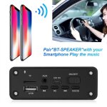 Haut - parleur bluetooth 5. 0 pour voiture, radio fm, lecteur de musique mp3, module de carte dcodeur ...