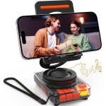 Haut - parleur bluetooth portable avec fente pour carte tf, support de t�l�phone portable avec haut - ...