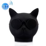 Haut - parleurs bluetooth st�r�o forme mini chat mains libres / carte tf / fm + sd 4go noir yonis