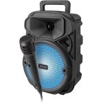 Haut - parleur avec microphone filaire pour karaok, haut - parleur sans fil, avec support pour smartphone[x10 ...