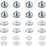 Haut - parleur pointes de d�couplage, 8 pi�ces pieds enceintes hifi avec base pad tapis, 16 pi�ces tampons ...