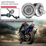 Haut parleurs portables bluetooth pour moto, systme audio, radio fm, lecteur mp3, accessoire lectronique ...