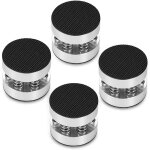 Haut - parleurs � ressort en aluminium argent�, 4 pi�ces, pieds isolants pour amplificateur audio hifi ...
