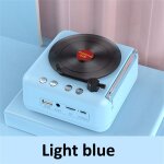 Haut - parleurs sans fil en vinyle rtro tourne - disque tourne - disque 3d stro hifi bass haut - parleur ...