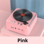 Haut - parleurs sans fil en vinyle rtro tourne - disque tourne - disque 3d stro hifi bass haut - parleur ...