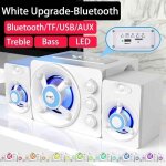 Haut - parleurs stéréo 3d hifi, lumière led colorée, basses lourdes, aux, usb, filaire, sans fil, bluetooth, ... Haut - parleurs stéréo 3d hifi, lumière led colorée, basses lourdes, aux, usb, filaire, sans fil, bluetooth, ...