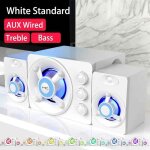 Haut - parleurs stéréo hifi 3d usb lumière led colorée basse lourde aux filaire sans fil bluetooth audio ... Haut - parleurs stéréo hifi 3d usb lumière led colorée basse lourde aux filaire sans fil bluetooth audio ...