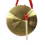 Haute qualit 22cm main gong laiton cuivre chapelle opra percussion sans marteau de jeu rond