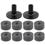 Haute qualit�8pcs cymbal stand 25mm felt washer + 2pcs cymbal sleeves replacement for shelf drum kit