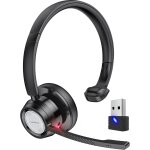 Hbgv - casque bluetooth avec micro et dongle usb, casque pc mono avec mic mute, casque sans fil anti ... Hbgv - casque bluetooth avec micro et dongle usb, casque pc mono avec mic mute, casque sans fil anti ...