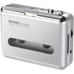 Hbgv - lecteur de cassette bluetooth, baladeur  cassette portable avec sortie audio bluetooth pour ecouteurs ...