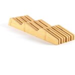 Hdkha - bloc  couteaux - porte - couteaux sans couteau - planche  couteaux en bois des deux cts (porte ...