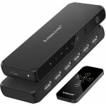 Hdmi splitter 5 entres 1 sortie, 4k hdmi switch uhd avec tlcommande, 4k @ 30hz commutateur hdmi 2. ...