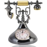Herchr horloge téléphonique vintage, téléphones rétro fixes, réveil téléphonique rétro unique et élégant ... Herchr horloge téléphonique vintage, téléphones rétro fixes, réveil téléphonique rétro unique et élégant ...