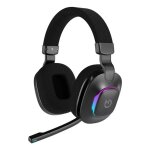 Hiditec vortex casque avec fil &sans fil arceau gaming usb type - c bluetooth noir