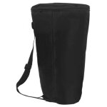 Hk. lade 8 pouces djemb d sac de transport, portable impermable noir epaule africain d musique