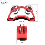Hochets de pied persch pour la fte, bote elliptique de tambourin cajon, compagnon de tambour avec double ...