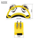 Hochets de pied persch pour la fte, bote elliptique de tambourin cajon, compagnon de tambour avec double ...