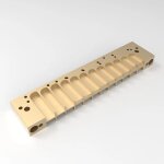 Hohner - peigne chromatique harmonica en mtal universel srie 270 / 270d, 12 trous, allemagne, peigne ...