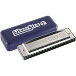 Hohner silver star a harmonica diatonique avec etui