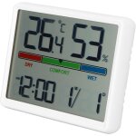 Horloge de bureau led, fonction magntique, fixe au rfrigrateur, rveil numrique, facile a lire et ...