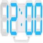 Horloge murale num�rique led 3d avec fonction snooze ¿ r�veil �l�gant pour chambre et bureau, 54, 6 ...