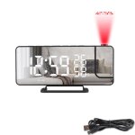 Horloge projecteur avec temp�rature miroir / noir