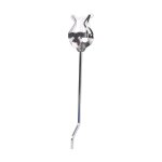 Horn lyre clamp on holder for marching band 4x4mm square jack silver 2025