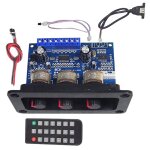 Hot - 2x25w + 50w 2. 1 canal bluetooth 5. 0 subwoofer classe d audio amplificateur kit avec dc femelle ...