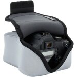 Housse appareil photo numrique en noprne rembourr, protection robuste - gris - usa gear